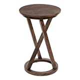 Kate and Laurel Aja Modern Wood Accent Table, 15" x 15" x 23", Brown, Contemporary End Table for Serving, Storage, and Decor