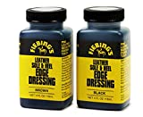 Fiebing's Leather Sole & Heel Edge Dressing, Black/Brown 2-Pack - Color Coats Leather Shoe Edges - 4 oz