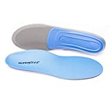 Superfeet Blue Professional-Grade Orthotic Shoe Inserts for Medium Thickness and Arch Insole, 7.5-9 Men / 8.5-10 Women