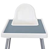 Mango Co. High Chair Placemat for Antilop Baby High Chair - BPA Free, Dishwasher Safe, Silicone Placemats - Finger Foods Placemat for Toddler and Baby (Ether Blue)