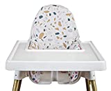 Cushion Cover for Antilop High Chair | Compatible with IKEA High Chair Accessories | Reversible | Removable Cover Compatible with IKEA Inflatable Cushion Insert | Little Bloom Co. (Terrazzo/Terrazzo)
