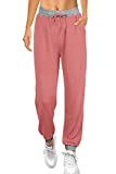 Bofell Sweatpants for Teen Girls with Pockets Comfy Lounge Pants Juniors Joggers Women Casual S Pink