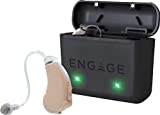 Lucid Hearing Engage - Hearing Aids, Rechargeable Case and Accessories - Compatible With iPhone, Lucid Hearing APP, and Bluetooth - Splashproof - Discrete - Engineered and Designed in the USA (Beige)