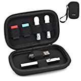 Cyameri Carrying Case for Juul Pax Era Pod System Kit Protective Hard Shell Accessories Carrying Pouch Tank Holder for Vape Pen 510 Battery Charger Carts Mini Universal Portable Bag (Black)