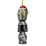 Design Toscano Christmas Tree Medieval Helm Holiday Ornament-Knight Helmet Armor Totem Statue, Multi/Color