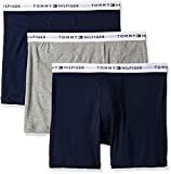 Tommy Hilfiger men's Multipack Cotton Classics Boxer Briefs underwear, Black Navy Grey, Medium US