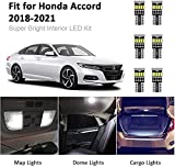 AWALITED 14pcs Accord Interior LED Lights Kit Super Bright LED Map Dome Light Bulbs for 2013-2021 Honda Accord All Models