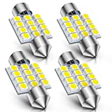 Marsauto DE3175 31mm LED Interior Dome Light Map Bulb Door Courtesy for Car 1.22inch DE3021 DE3022 Festoon Bulbs Pack of 4