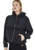 P.E Nation - Women’s Training Day Man Down Jacket - Lightweight Windbreaker Track Jacket ( Black, S)