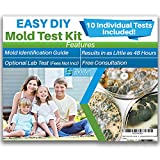 Evviva Sciences Mold Test Kit for Home - 10 Simple Detection Tests w/Optional Lab Analysis, Test HVAC System, Home Surfaces, & Indoor Air Quality Testing Kit - Downloadable Identification Guide