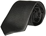 Calvin Klein Men's Steel Micro Solid B Tie, Black, One Size