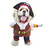 WORDERFUL Dog Pirates Costume Halloween Pet Clothes Cat Caribbean Style Dress Cosplay (M)