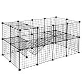 Nova Microdermabrasion Pet Playpen Small Animals Cage for Rabbits, Guinea Pigs, Bunnies, Puppies Fence Crate Kennel 36 Panels Metal Wire Yard Fence Indoor