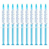 EZGO 10 Pack Teeth Whitening Gel Refills 22% Bleaching Gel, No Sensitive Teeth Whitener, Great for Sensitive Tooth Whitening, Works with Teeth Whitening LED Light and Tray (10X 3ML)