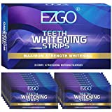 EZGO Teeth Whitening Strips, 28 Non-Sensitive White Strips Teeth Whitening Kit, 14 Sets Fast-Result Teeth Whitener for Tooth Whitening , Helps to Remove Smoking, Coffee, Wine Stains, Gentle and Safe