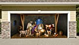 Creative Mind Designs Christmas Nativity Scene Holiday Home Garage Door Decor Banner Billboard Mural 7' by 16'