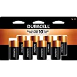 Duracell Coppertop C Batteries, 8 Count Pack, C Battery With Long-Lasting Power, All-Purpose Alkaline C Battery For Household And Office Devices