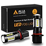 Alla Lighting 80W 12277 P13W LED Bulbs, Daytime Running Lights(DRL)/Fog Lights, 6000K Xenon White SH23W High Power Extremely Super Bright Replacement for Cars, Trucks