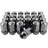 Wheel Accessories Parts Set of 24 14x1.5 Lug Nuts fit GM 9596070 611-236 Wheel Lug Nut (Black)