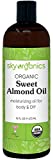 Sky Organics Organic Sweet Almond Oil for Body 100% Pure & Cold-Pressed USDA Certified Organic to Moisturize, Soften & Nourish, 16 fl. Oz
