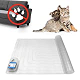 Indoor Pet Scat Shock Mat, 30”x16” Pet Training Mat for Dogs and Cats, Electronic Training Mat Keep Pets Off Furniture, Safe Dog Repellent Mat with 3 Training Modes, Sofa Couch Protector