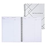 2 Pack Meeting Notebook for Office, Work, Daily Notes Journal for Project Management (8.5 x 11)