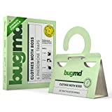 BugMD Clothes Moth Boss Trap Indoor Trap Sticky Strip with Pheromone Attractor, for Cabinets Drawers Closets Wardrobes