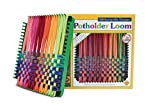 Harrisville Designs Potholder 7" Traditional Size Potholder Loom Kit with Cotton Loops Make 2 Potholders, Weaving Crafts for Kids & Adults-Multi