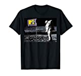 MTV Man On The Moon Logo Flag Graphic T-Shirt