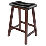 Winsome Mona Stool, 24", Antique Walnut