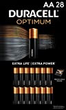 Duracell Optimum AA Batteries | 28 Count Pack | Lasting Power Double A Battery | Alkaline AA Battery Ideal for Household and Office Devices | Resealable Package for Storage
