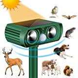 HPDFCU Ultrasonic Cat Deterrent, Dog Chaser, Solar Animal Deterrent with Motion Sensor Hunter Equipment, Protect courtyards, Lawn Gardens and Fruit Trees. Suitable for Cat, Dog, Rabbit, Miceetc.