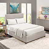 Nestl Queen Sheets Set - 4 Piece Bed Sheets for Queen Size Bed, Double Brushed Queen Size Sheets, Hotel Luxury White Sheets, Extra Soft Bedding Sheets & Pillowcases