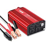 Soyond 500W Power Inverter DC 12V to AC 110V Car Plug Inverter for Vehicles with 4.2A Dual USB Charging Ports