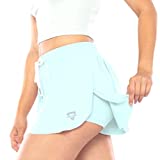 Keiki Kona 2-in-1 Flowy Fitness Shorts w/Pocket, Light Blue, X-Small