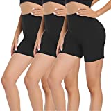 GAYHAY 3 Pack Biker Shorts for Women  5 High Waisted Tummy Control Soft Workout Shorts for Yoga Athletic Running Cycling