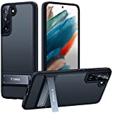 TORRAS MarsClimber for Samsung Galaxy S22+ Plus Case, [3 Stand Ways Metal Kickstand][8FT Military Shockproof Protection] Translucent Matte for Samsung S22 Plus Case 5G, 6.6 inch, Mystic Black