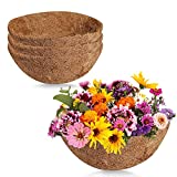 SERJOOC 14 Inch Round Coco Fiber Liners Replacement Coconut Fiber Liners for Hanging Planter Basket Flower Pot (3 Pack)