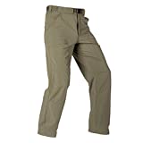 FREE SOLDIER Men's Outdoor Cargo Hiking Pants with Belt Lightweight Waterproof Quick Dry Tactical Pants Nylon Spandex (Mud 36W/34L)