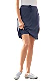 Woman Within Women's Plus Size Sport Knit Skort - 3X, Navy Blue