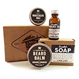 Core Beard Kit - Essential (Unscented) - All Natural, Hand Crafted in USA
