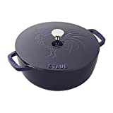Staub Cast Iron 3.75-qt Essential French Oven Rooster - Dark Blue
