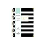 Day Designer for Blue Sky Today To-Do Notebook, 160 Ruled Pages, Twin-Wire Binding, Hardcover, 5.75" x 8.5", Black Stripe