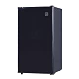 RCA RFR321-B-Black-COM RFR321 Single Mini Refrigerator-Freezer Compartment-Adjustable Thermostat Control-Reversible Doors-Ideal for for Dorm, Office, RV, Garage, Apartment-Black Cubic Feet, 3.2 CU.FT