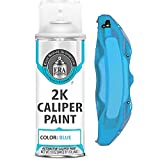 ERA Paints Blue Brake Caliper Paint With Omni-Curing Catalyst Technology - 2K Aerosol Glossy Finish High Temp Resistance And Extreme Durability Against Color Fade And Chemicals Like Brake Fluid