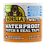 Gorilla Waterproof Patch & Seal Tape 4" x 10' White, (Pack of 1)