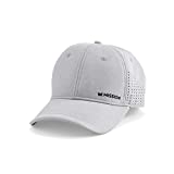 MISSION Vented Cooling Performance Hat- Unisex Baseball Cap, Cools When Wet- Alloy Heather