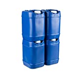 Saratoga Farms 5-Gallon Stackable Water Storage Containers, Emergency Water Storage for Camping and Disaster Preparedness, 100 Gallons