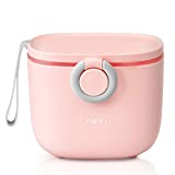 NCVI Baby Formula Dispenser with Scoop,16oz Milk Powder Dispenser Container Food Storage, Candy Fruit Box, Snack Containers, for Infant Toddler Children Travel (Pink)