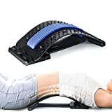ADINOR Back Stretcher- Spine Stretcher for Herniated Disc Sciatica Scoliosis Lower and Upper Back Muscle Pain Multi-Level Adjustable Back Popper Used in Bed Chair and car
